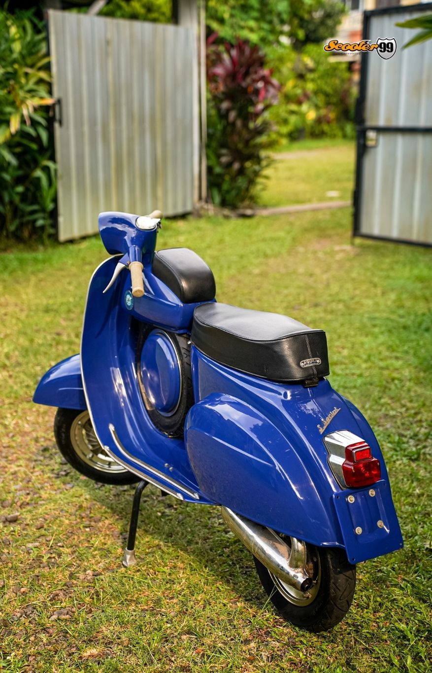 Vespa 90SS Blue side profile